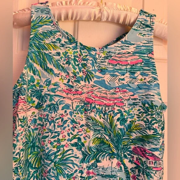 🦋Lilly Pulitzer swing tank top criss cross back size extra small EUC - Picture 2 of 5